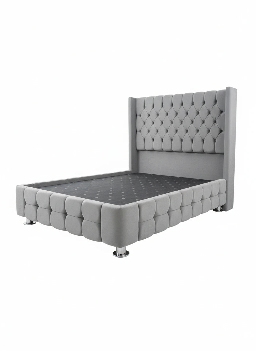 Cama Tapizada Premium con Brazo
